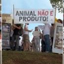 Onca participa da manifestação “Crueldade Nunca Mais”
